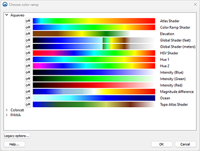 SMS Color Palettes