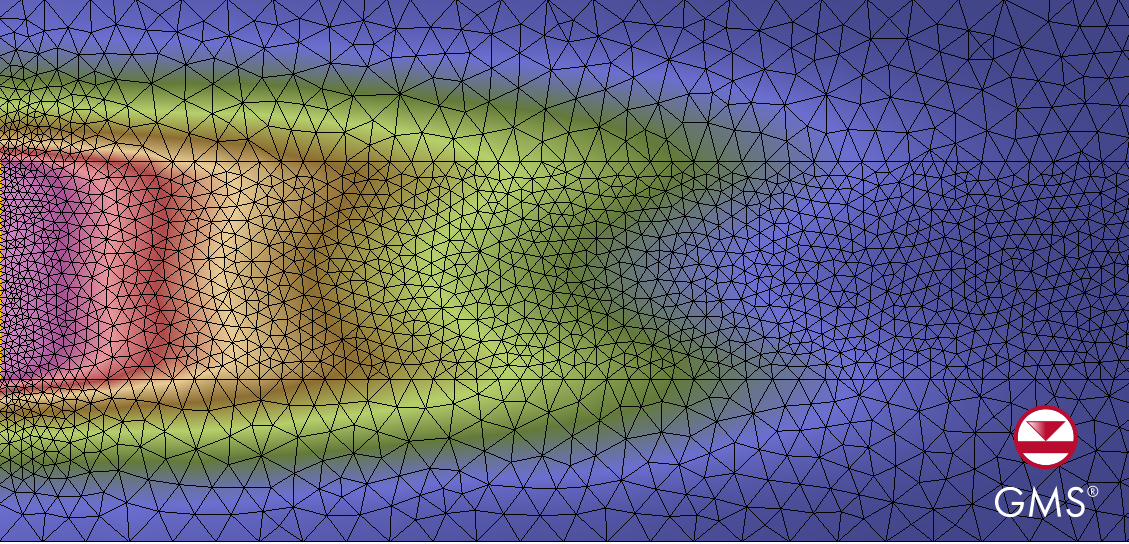 Heat transport modeled using MODFLOW 6's GWE package
