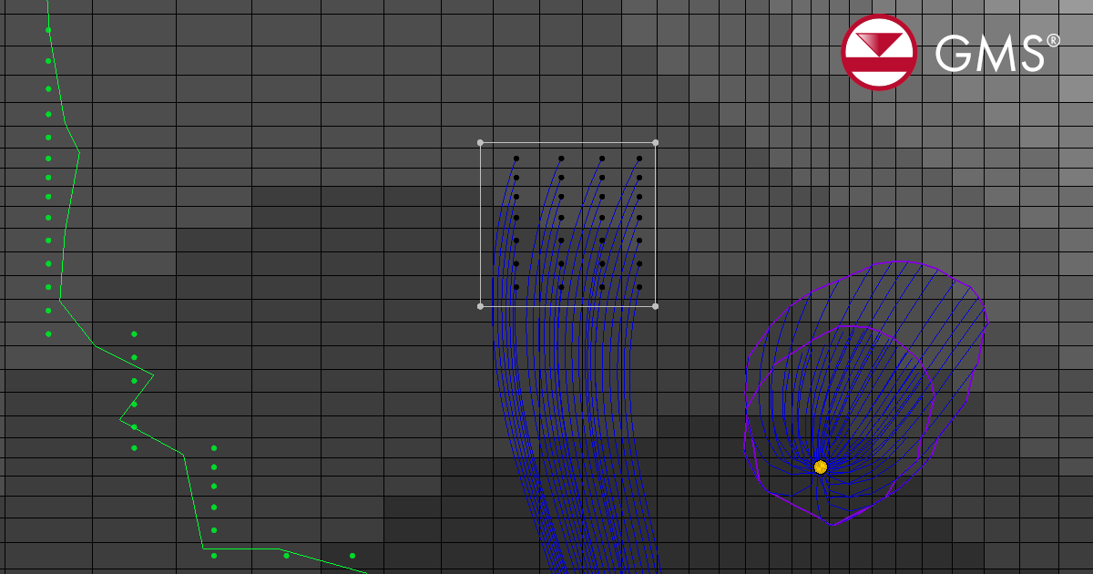 MODPATH project in GMS
