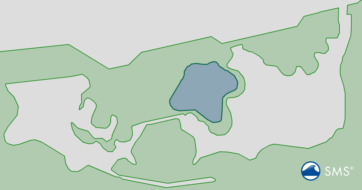 Polygons adjusted with the Clean Shapes tools