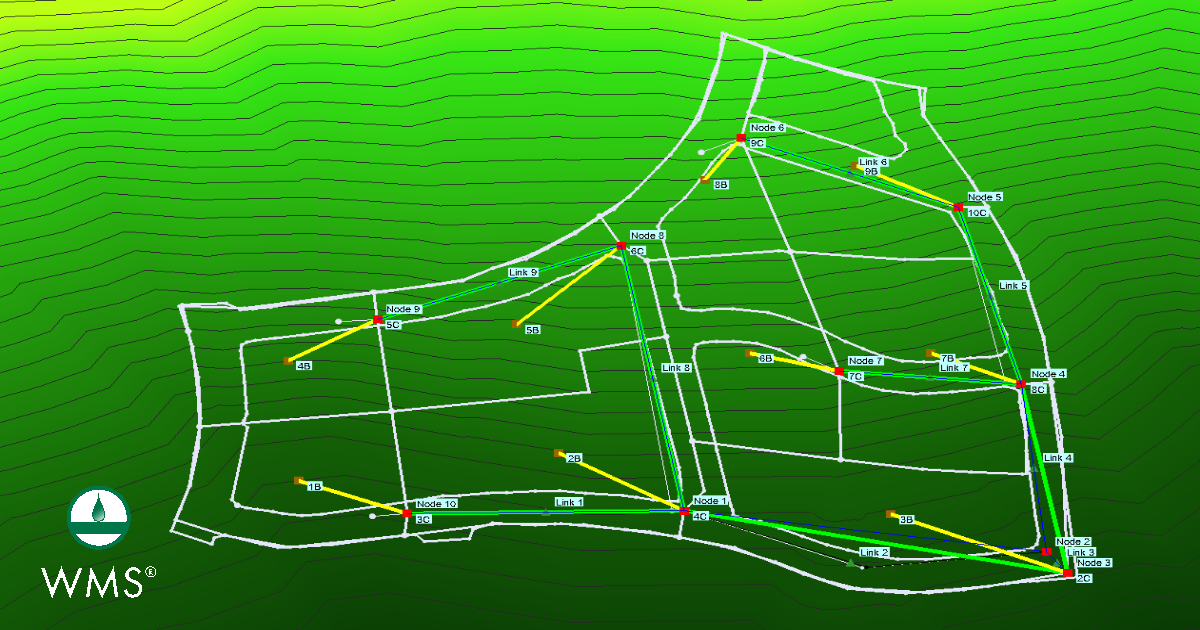 SWMM model in WMS