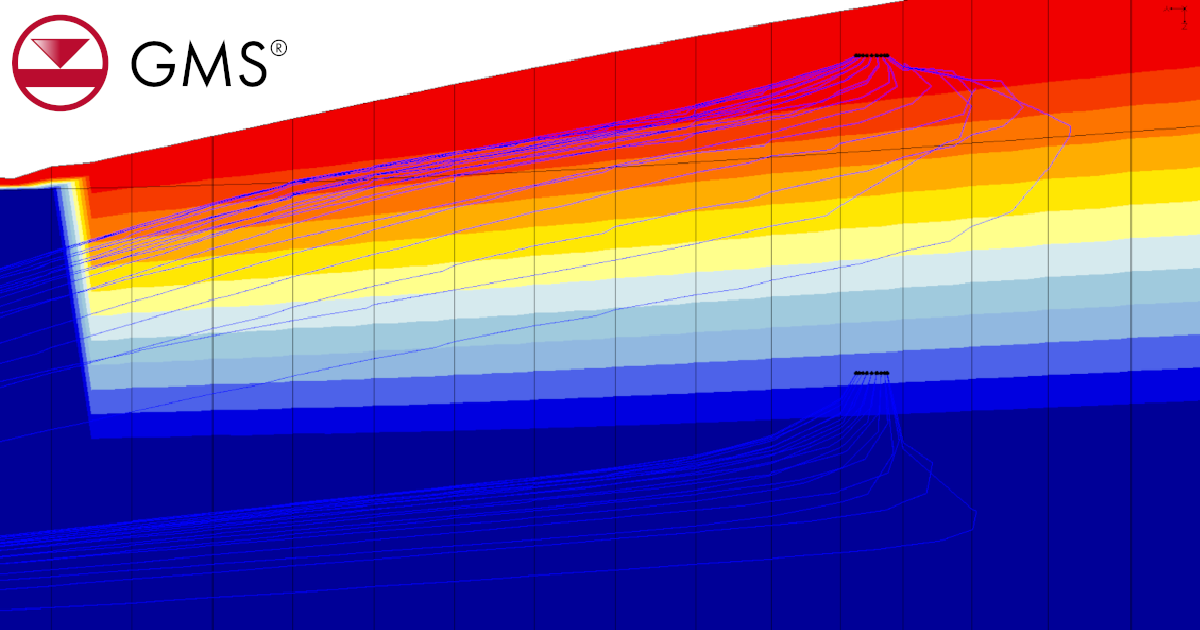Flow paths generated in GMS