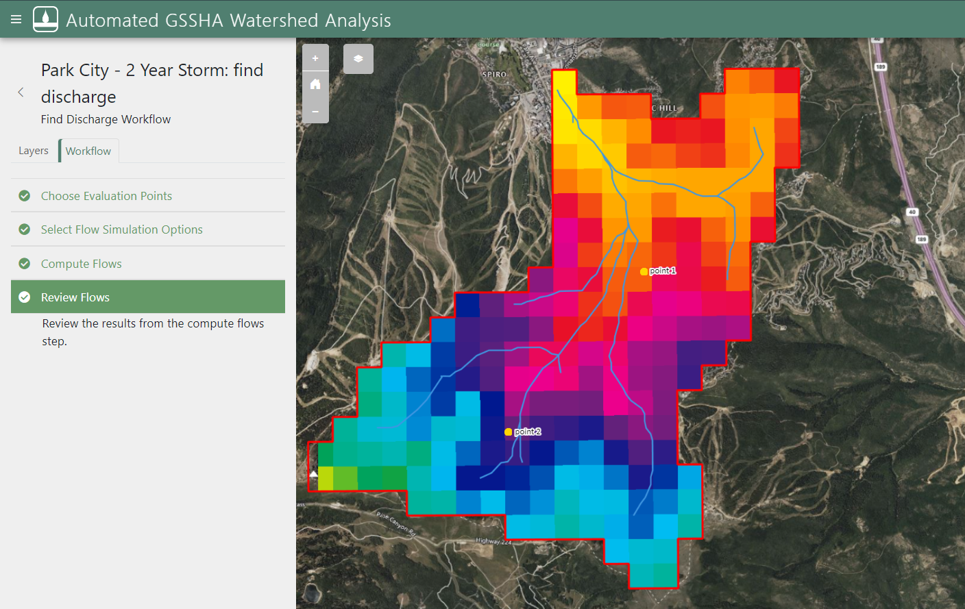 Example of the AGWA Workflow