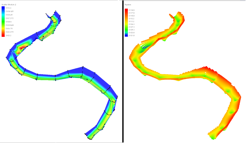 2D raster to scatter example