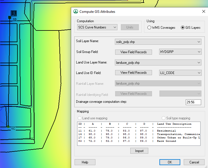 Compute GIS Attributes with Imported Curve Data