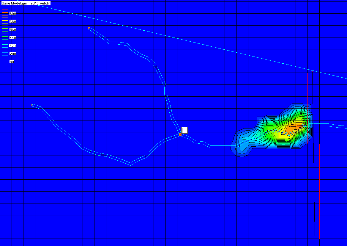 GSSHA Dam Modeled in WMS