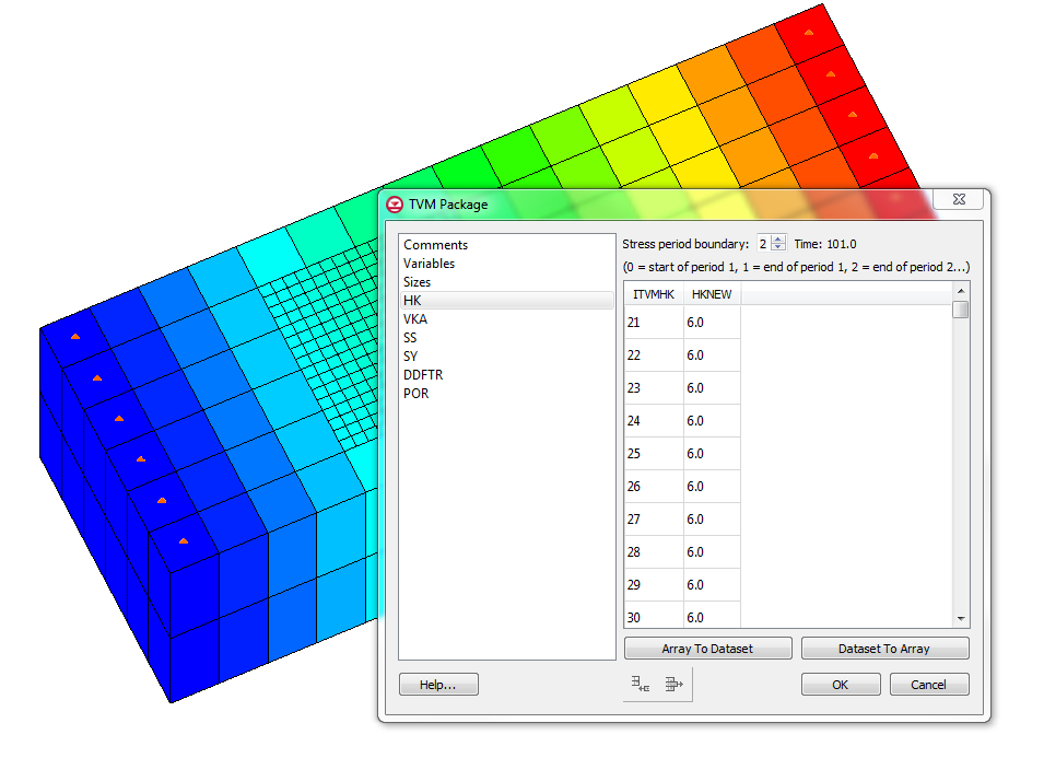 TVM Package in GMS 10.5