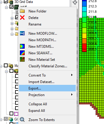 Export command