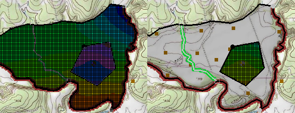 Isolating cells using a polygon