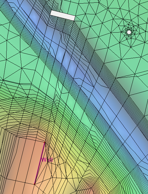 Examples of no flow boundaries in SRH-2D