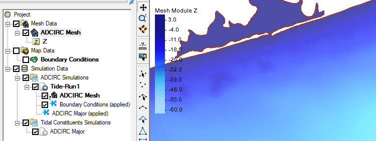 Example an ADCIRC Project in SMS