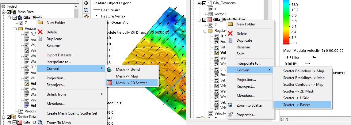 Mesh data to raster