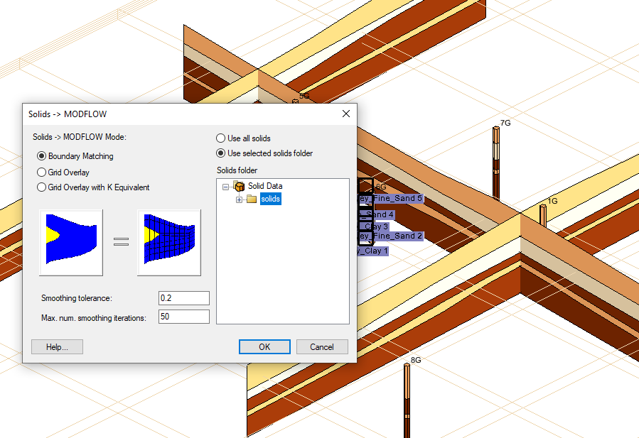 Solids to MODFLOW