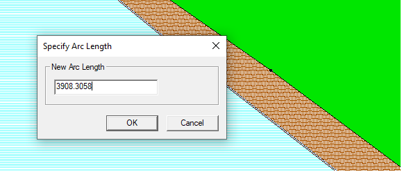 Example of the Specify Arc Length in SMS