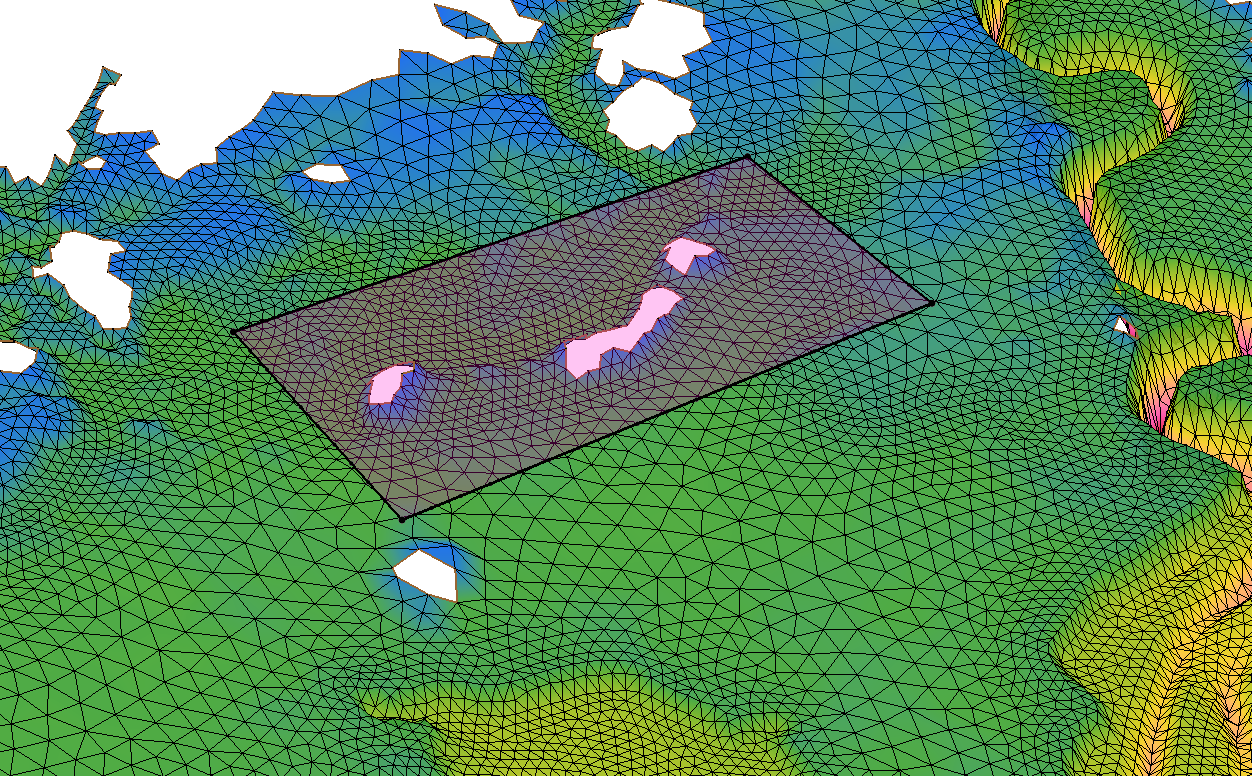 Example of a UGrid before using the Fill UGrid tool