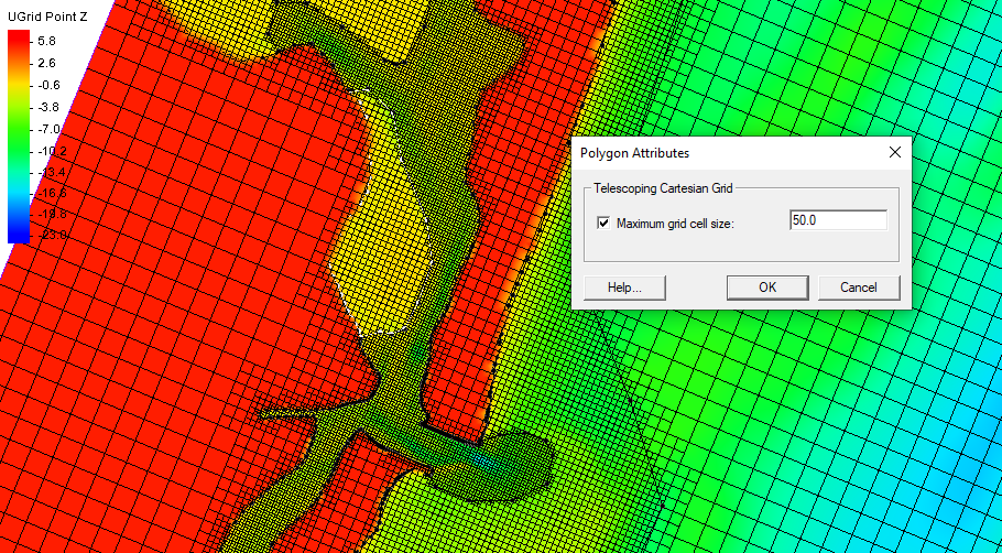 Example of the Quadtree Refinement in GMS