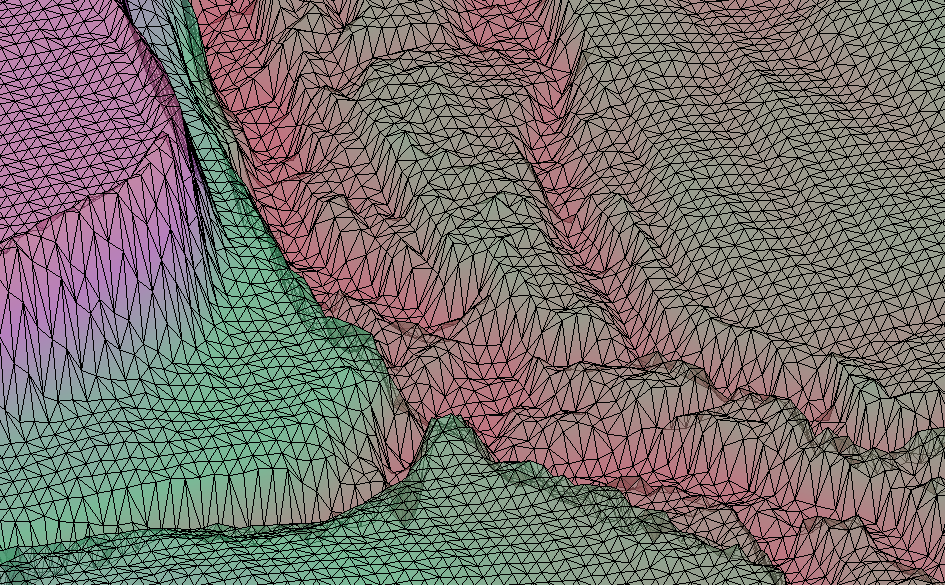 Example of a UGrid created from the Import UGrid Points tool