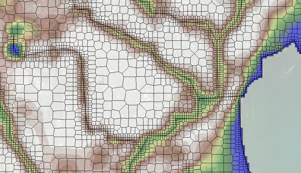 Example of a Voronoi grid